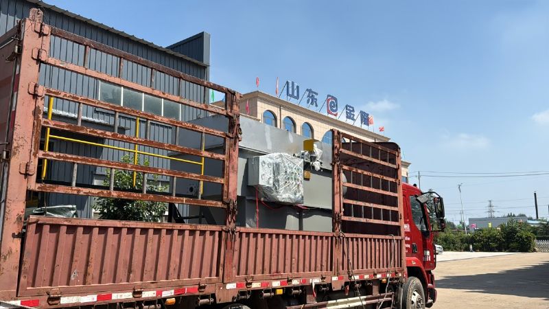 金日發貨！3立方平流式溶氣氣浮機助力煙臺水產加工污水處理